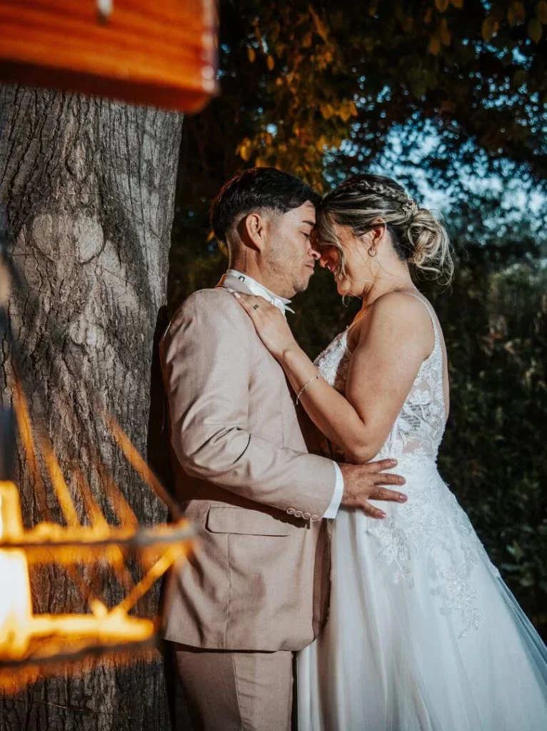 Novios en Centro de Eventos Los Tres Caminos